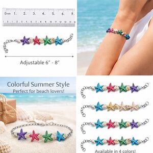 Colorful Starfish Bracelet